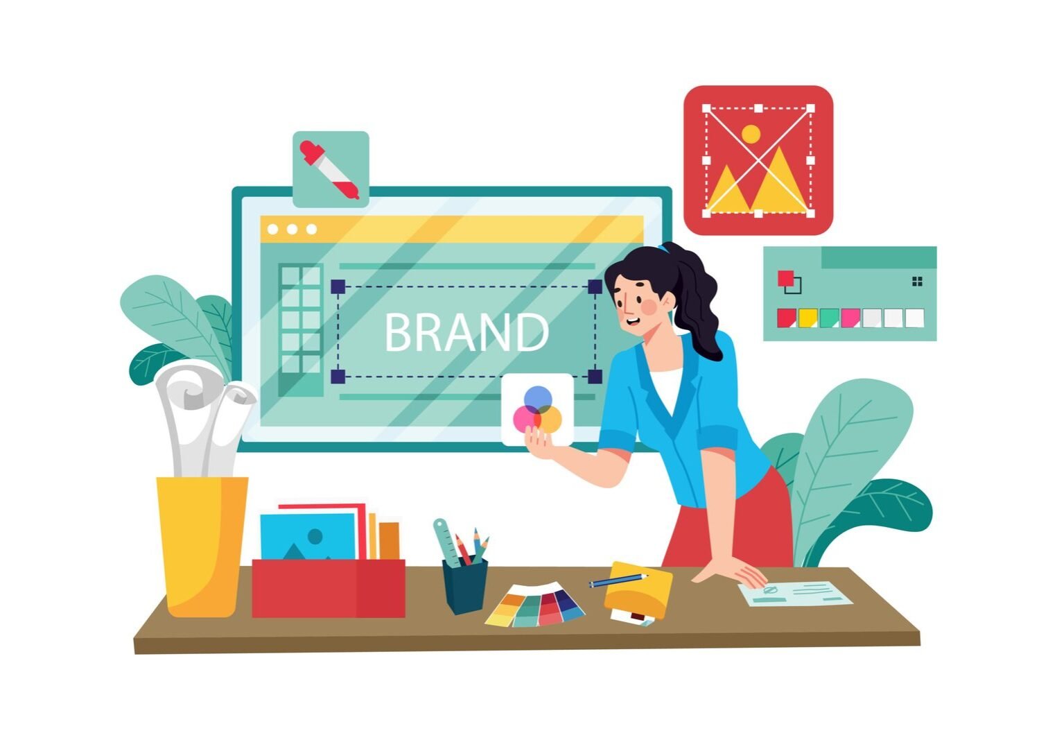 Graphic designer creating SEO-friendly images for a website. Graphic designer creating SEO-friendly images for a website.